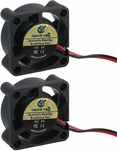 MECCANIXITY 2510 Fan 25mm x 10mm 1 Inch 24V Small Plastic Cooling Fan 2 Pin for Computer PC Case CPU Heatsink 3D Printer Desktop Cooling Router Server(2 PCS) in Saudi Arabia