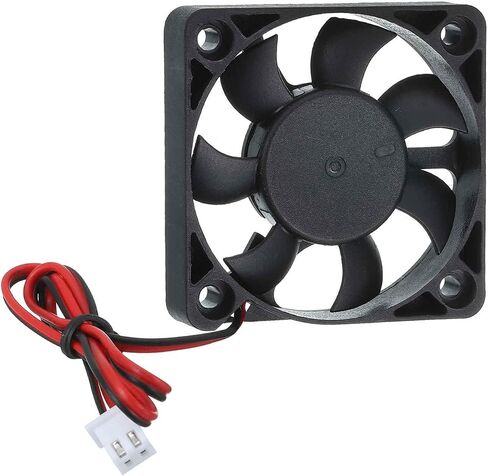 MECCANIXITY 2 Pcs 3D Printer 2510 Cooling Fan, 12V 12000RPM 25 x 25 x 10 mm Hydraulic Bearing XH2.54 Extruder Cooling Fan with 30cm Cable 2 Pin Terminal for 3D Printer in Saudi Arabia