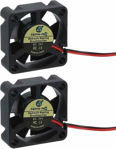 MECCANIXITY 2 Pcs 3D Printer 2510 Cooling Fan, 12V 12000RPM 25 x 25 x 10 mm Hydraulic Bearing XH2.54 Extruder Cooling Fan with 30cm Cable 2 Pin Terminal for 3D Printer in Saudi Arabia