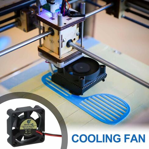MECCANIXITY 2 Pcs 3D Printer 2510 Cooling Fan, 12V 12000RPM 25 x 25 x 10 mm Hydraulic Bearing XH2.54 Extruder Cooling Fan with 30cm Cable 2 Pin Terminal for 3D Printer in Saudi Arabia