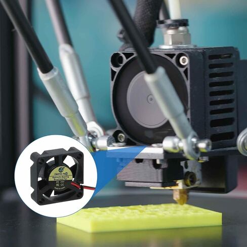 MECCANIXITY 2 Pcs 3D Printer 2510 Cooling Fan, 12V 12000RPM 25 x 25 x 10 mm Hydraulic Bearing XH2.54 Extruder Cooling Fan with 30cm Cable 2 Pin Terminal for 3D Printer in Saudi Arabia
