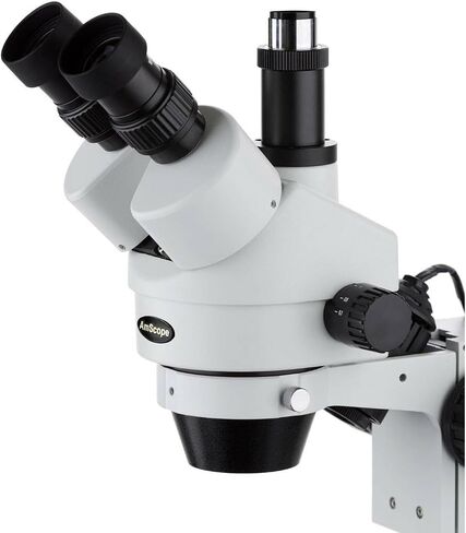 مجهر تكبير ستيريو ثلاثي العينيات احترافي من AmScope SM-2TZZ، عدسات WH10x وWH20x، تكبير 3.5X-180X، هدف تكبير 0.7X-4.5X، إضاءة هالوجين علوية وسفلية، حامل عمود، 110 فولت-120 فولت، يتضمن عدسات بارلو 0.5X و2.0X in Saudi Arabia