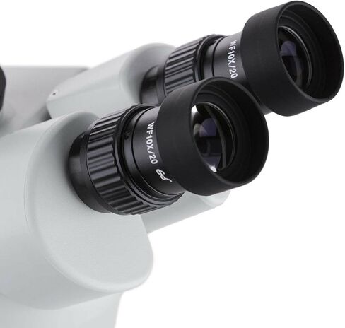 مجهر تكبير ستيريو ثلاثي العينيات احترافي من AmScope SM-2TZZ، عدسات WH10x وWH20x، تكبير 3.5X-180X، هدف تكبير 0.7X-4.5X، إضاءة هالوجين علوية وسفلية، حامل عمود، 110 فولت-120 فولت، يتضمن عدسات بارلو 0.5X و2.0X in Saudi Arabia