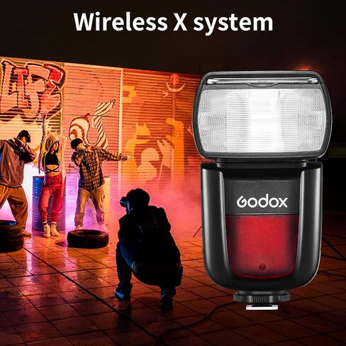 Godox V850II GN60 2.4G 1/8000s فلاش كاميرا مزامنة عالية السرعة Speedlite ضوء Speedlight وبطارية ليثيوم أيون 2000 مللي أمبير تتميز بوقت إعادة تدوير 1.5 ثانية و650 قوة كاملة لكاميرا Canon Nikon Pentax Olympas in Kuwait