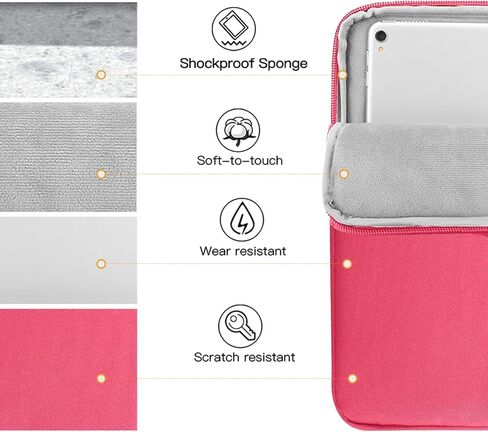 TiMOVO 8-9 Inch Tablet Sleeve Case for iPad Mini 6, iPad Mini 5/4/3/2/1, Galaxy Tab A7 Lite 8.7/Tab A 8.0/Tab A 8.4, Fire HD 8 & 8 Plus 2020, Portable Protective Bag with Pockets, Space Gray in Saudi Arabia