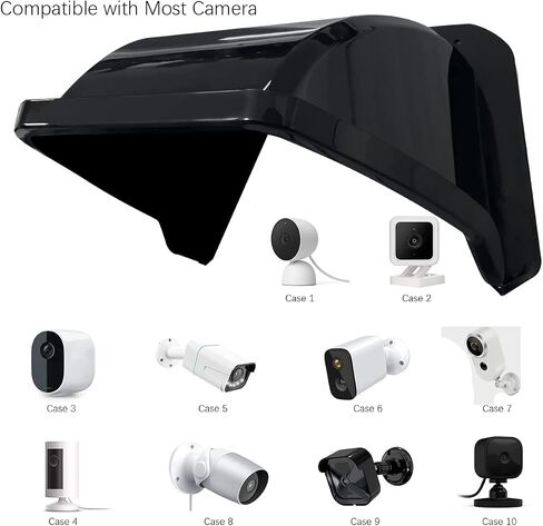Universal Camera Shelter, Backup Camera Rain Shield, Surveillance Camera Cover, Outdoor Security Camera Cover, Quilted Weather Camera Shield, Security Camera Housing Enclosure, White Camera Shroud in Kuwait