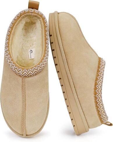 شبشب للنساء الرجال من جلد الغزال الأحذية المصغرة مع أحذية كاحل قصيرة من الفراء in Kuwait