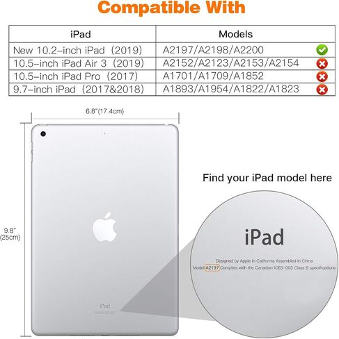 حافظة MoKo تناسب iPad الجديد الجيل التاسع/الثامن/السابع مقاس 10.2 بوصة (2021/2020/2019)، غطاء حامل ذكي خفيف الوزن مع واقي خلفي شفاف من مادة TPU، مع خاصية التنبيه/السكون التلقائي، ذهبي وردي in Saudi Arabia