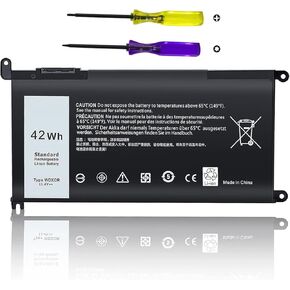 بطارية كمبيوتر محمول بديلة جديدة طراز WDX0R لأجهزة Dell Inspiron 15 5000 5567 5570 5565 5568 5578 7000 7560 7570 7573 7569 7579 13 5368 5378 7378 17 5765 5767 5770 سلسلة بطارية الكمبيوتر المحمول تناسب 3CRH3 T 2JX4 FC92N in Kuwait