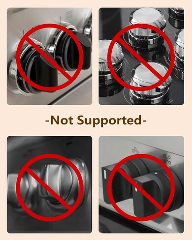 Stove Knob Covers - 5 Pack Heat Resistant Gas Stove Knob Covers with Child Proof Lock & Strong Adhesive, Oil-Proof Oven Knob Covers with Semi-Transparent Design, Black in Saudi Arabia