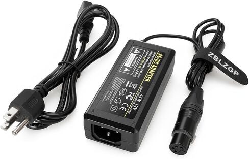 XLR 4 Pin 16V 10A AC DC Power Supply Adapter, Professional 160W Camera Power Charger for Venice 2 Burano Sony PMW-F5 PMW-F55 PMW-F3 Canon C300 III C400 C500 II C700 Panasonic HPX370 VariCam LT in Saudi Arabia