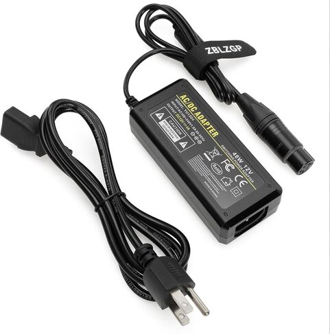 XLR 4 Pin 16V 10A AC DC Power Supply Adapter, Professional 160W Camera Power Charger for Venice 2 Burano Sony PMW-F5 PMW-F55 PMW-F3 Canon C300 III C400 C500 II C700 Panasonic HPX370 VariCam LT in Saudi Arabia