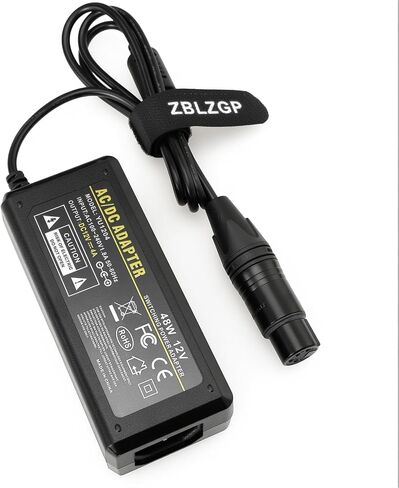 XLR 4 Pin 16V 10A AC DC Power Supply Adapter, Professional 160W Camera Power Charger for Venice 2 Burano Sony PMW-F5 PMW-F55 PMW-F3 Canon C300 III C400 C500 II C700 Panasonic HPX370 VariCam LT in Saudi Arabia