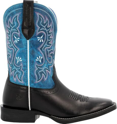 الحذاء الغربي للسيدات Durango® Westward ™ ، Black Onyx و Blue Blaze ، الحجم 8.5 (م) in Saudi Arabia