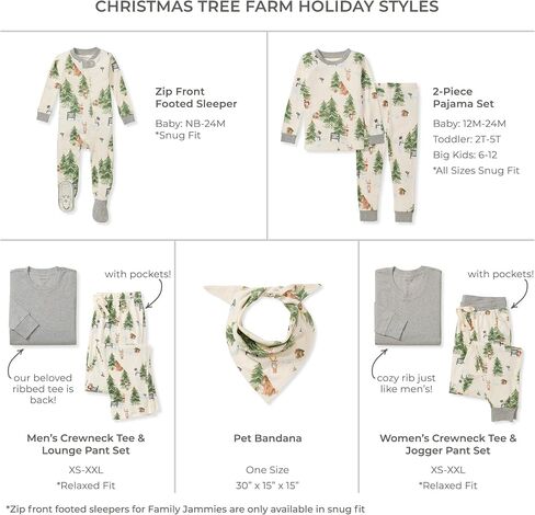 Burt's Bees Baby Baby Mens Family Christmas Pajamas Matching Sets-Organic Cotton PJs for Kids, Toddlers, Adults, Candy Cane Bears, Large in Saudi Arabia