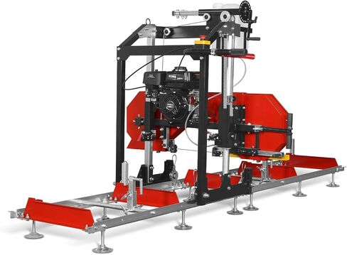 36" MAX Portable Sawmill, ZONSEN 25HP 750cc V-Twin Gas Power Engine, 36" Board Width, 20' Track Length, (10 x Blades Included), Model SM-36MAX in Saudi Arabia