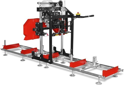 36" MAX Portable Sawmill, ZONSEN 25HP 750cc V-Twin Gas Power Engine, 36" Board Width, 20' Track Length, (10 x Blades Included), Model SM-36MAX in Saudi Arabia