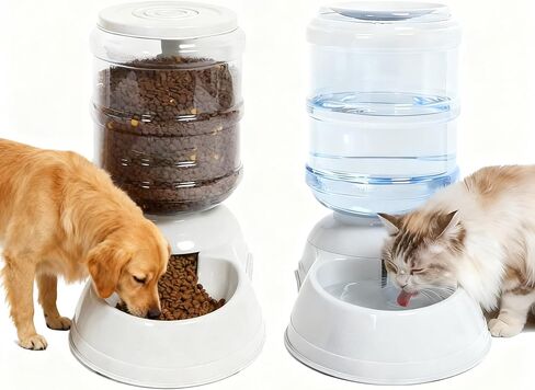 Dog Water Bowl Dispenser,3 Gallon/ 11L Pet Water Dispenser Station for Large Dogs and Cats,Gravity Automatic Feeder,Large Size Dog Drinking Fountain in Kuwait