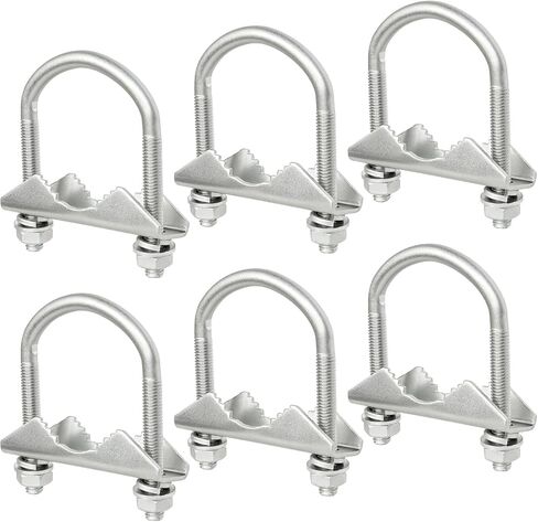 XRDS-RF Antenna Mount Clamp U-Bolt 2 PCS, Antenna Mast Clamp V Jaw Block with U Bolts for Outside Home Antenna in Kuwait