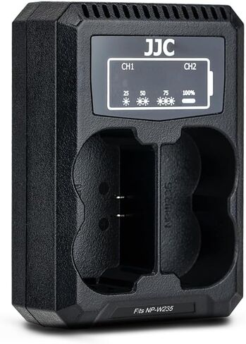 شاحن بطارية مزدوج USB لفوجي فيلم X100V وX-PRO3 وX-PRO2 وX-T3 وX-T2 وX-T1 وX-T30 وX-T20 وX-T10 وX-T200 وX-T100 وX-A7 وHS50EXR وHS33EXR لفوجي NP-W126 S بطارية in Saudi Arabia