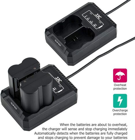 شاحن بطارية مزدوج USB لفوجي فيلم X100V وX-PRO3 وX-PRO2 وX-T3 وX-T2 وX-T1 وX-T30 وX-T20 وX-T10 وX-T200 وX-T100 وX-A7 وHS50EXR وHS33EXR لفوجي NP-W126 S بطارية in Saudi Arabia