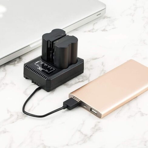 شاحن بطارية مزدوج USB لفوجي فيلم X100V وX-PRO3 وX-PRO2 وX-T3 وX-T2 وX-T1 وX-T30 وX-T20 وX-T10 وX-T200 وX-T100 وX-A7 وHS50EXR وHS33EXR لفوجي NP-W126 S بطارية in Saudi Arabia