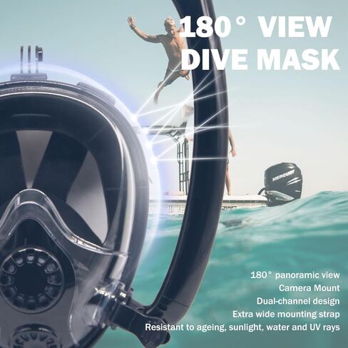 OIOEEP Mini Scuba Diving Tank with Sub-Mask, 0.5L Dive Portable Lungs Kit，Underwater Breathing System for Family, Party and Trip Perfect Professional Diving Packages(Black) in Saudi Arabia