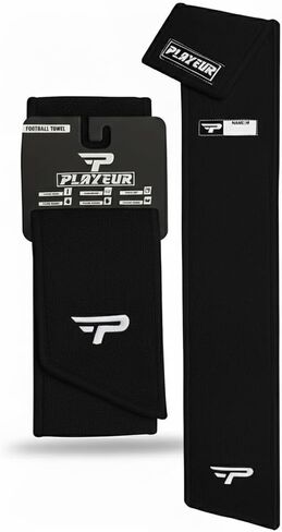 Every Play Counts. Play with Heart. Trust Our Football Towels for Unbeatable Grip & Clear Vision - Lightweight for All Your Sports Gear (Adult, Black) in Kuwait