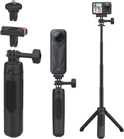 Osmo Action Tripod Stand with Magnetic Quick Release, Extension Rod Mini 360 Selfie Stick for DJI Osmo 360 Action 5 Pro 4 3 Accessories in Kuwait