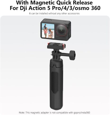 Osmo Action Tripod Stand with Magnetic Quick Release, Extension Rod Mini 360 Selfie Stick for DJI Osmo 360 Action 5 Pro 4 3 Accessories in Kuwait