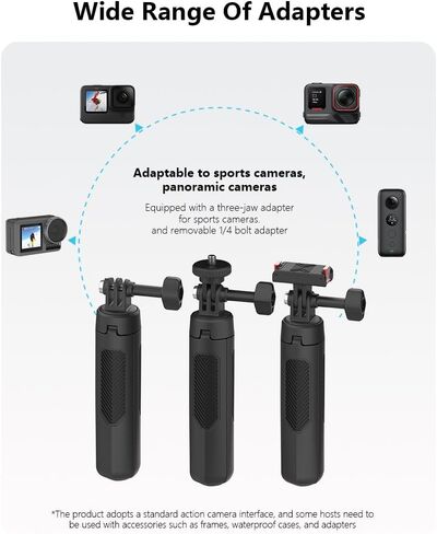 Osmo Action Tripod Stand with Magnetic Quick Release, Extension Rod Mini 360 Selfie Stick for DJI Osmo 360 Action 5 Pro 4 3 Accessories in Kuwait