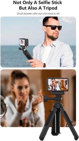 Osmo Action Tripod Stand with Magnetic Quick Release, Extension Rod Mini 360 Selfie Stick for DJI Osmo 360 Action 5 Pro 4 3 Accessories in Kuwait