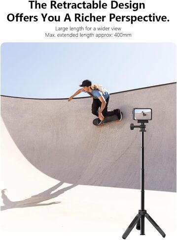 Osmo Action Tripod Stand with Magnetic Quick Release, Extension Rod Mini 360 Selfie Stick for DJI Osmo 360 Action 5 Pro 4 3 Accessories in Kuwait