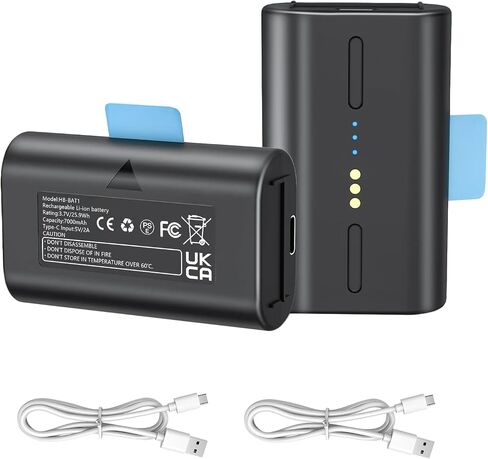 Rechargeable Battery for SimpliSafe Wireless Outdoor Security Cameras CMOB1 CM0B1 SSCAM-BAT11 SCM301 SSCAM-BAT1, 7000mAh Long-Lasting Battery Replacement simpli Safe Batteries with Charging Cables in Saudi Arabia