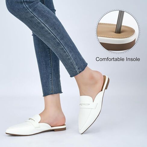 Alicegana Women's Pointed Toe Mules - Comfort Dressy Business Casual Shoes in Saudi Arabia