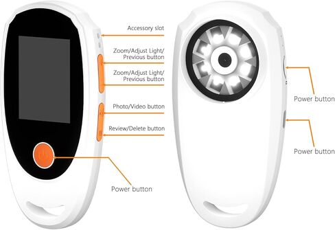 Digital Microscope for Kids, Handheld Microscope with 2.0" IPS Screen,500X,8 Adjustable LEDs,Digital Magnifying Glass for Insect Plant Leaf Observation,Magnifying Glass for Coins Small Fonts in Kuwait