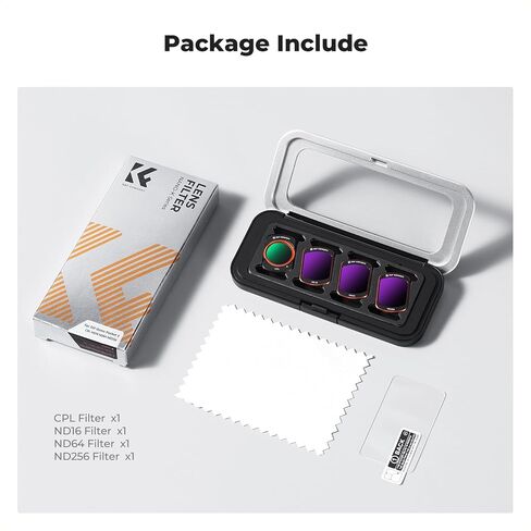 K&F Concept Variable ND2-ND32 & ND32-ND512 Filter Kit Compatible with DJI Osmo Pocket 3 Creator Combo Accessories, Limited Stops Neutral Density Magnetic Attach Filters, Action Camera Accessories in Saudi Arabia