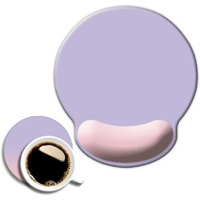 Ergonomic Mouse Pad with Wrist Support, Cute Wrist Pad with Non-Slip Rubber Base for Computer, Laptop, Home Office Gaming, Working, Easy Typing & Pain Relief,Moon in Saudi Arabia