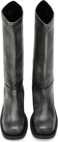 Free People Women's Dana Distressed Pull-on Boots Equestrian in Saudi Arabia