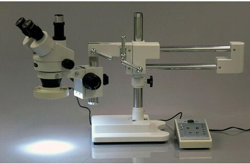 AmScope 80-LED مجهر متغير ضوء حلقة مع محول in Saudi Arabia