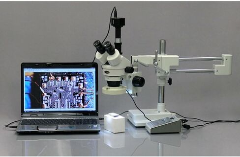 AmScope 80-LED مجهر متغير ضوء حلقة مع محول in Saudi Arabia