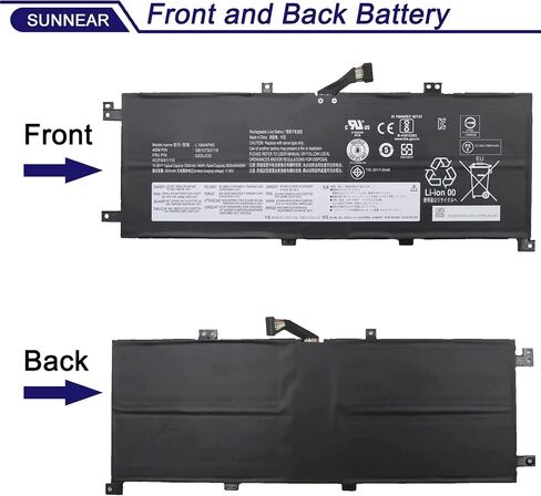 SUNNEAR 00UR891 SB10L84122 01AV493 استبدال البطارية لجهاز Lenovo ThinkPad T570 T580 P51S P52S Series 00UR892 SB10L84123 00UR890 SB10L84121 15.28V 32Wh 2095mAh 4-Cell in Saudi Arabia