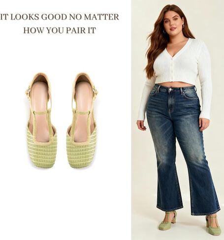 Closed Toe Heels for Women Dressy Low Chunky Heel Square Toe Mary Jane Pumps Dress Shoes for Wide Feet Daily Casual in Saudi Arabia