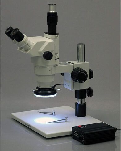 AmScope LED-80MB 80-LED Microscope Ring Light Black with Metal Body and Adapter in Saudi Arabia