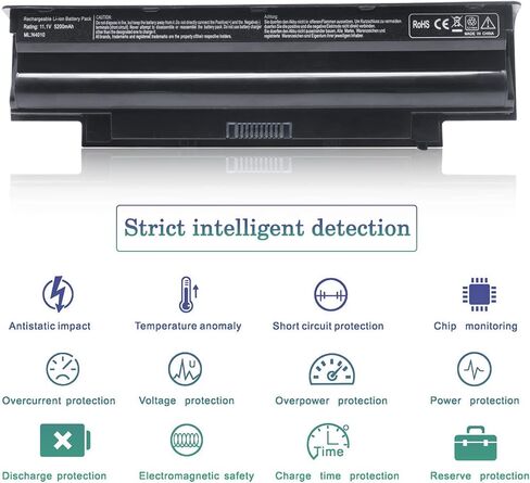 WDX0R Replacement Laptop Battery for Dell Inspiron 13 15 5000 7000 Series 5570 7579 7378 5567 7573 5565 5379 5378 Latitude 3490 3590 3340 3400 3390 3500 3190 Vostro 5468 5568 P69G 3CRH3 11.4V 42Wh in Kuwait