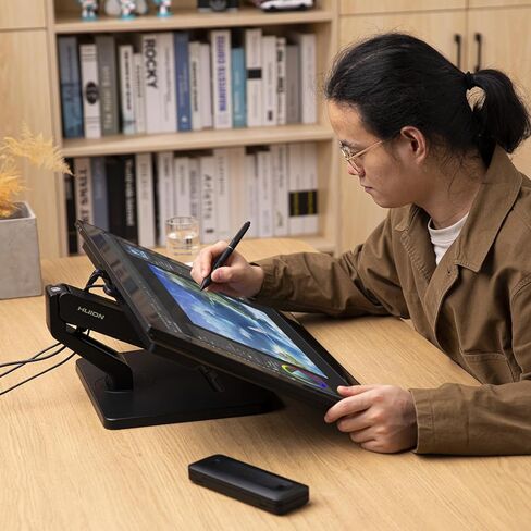 ذراع شاشة واحدة من HUION - حامل مكتب VESA - للشاشات حتى 81 سم و8 كجم، حامل شاشة لعرض الأقلام in Saudi Arabia