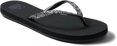 Reef Stargazer Womens Beach Flip Flop, Super Lightweight and Soft Footbed, Thin Glitter Strap, Gemstone, 6 in Saudi Arabia