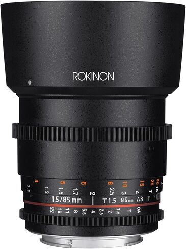 Rokinon Cine DS DS85M-N 85mm T1.5 AS IF UMC Full Frame Cine Fixed Lens for Nikon | Cinema lens provides smooth manual focus and consistent optical performance for professional video production. in Saudi Arabia