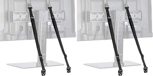 TV Anti-Tip Heavy Duty Dual Cable Kit, Non Tipping Safety Straps for Screens or Furniture Mounting, Adjustable Baby Proofing Anchor, Easy Install Hardware Included, STAND-SK02 in Saudi Arabia