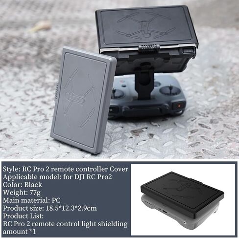 RC Pro 2 وحدة تحكم عن بعد Sunshade Hood ، مضاد للشفقة من Sun Visor لـ DJI RC Pro 2 ، حامي غطاء الشاشة عن بُعد لـ DJI Mavic 4 Pro (رمادي) in Saudi Arabia